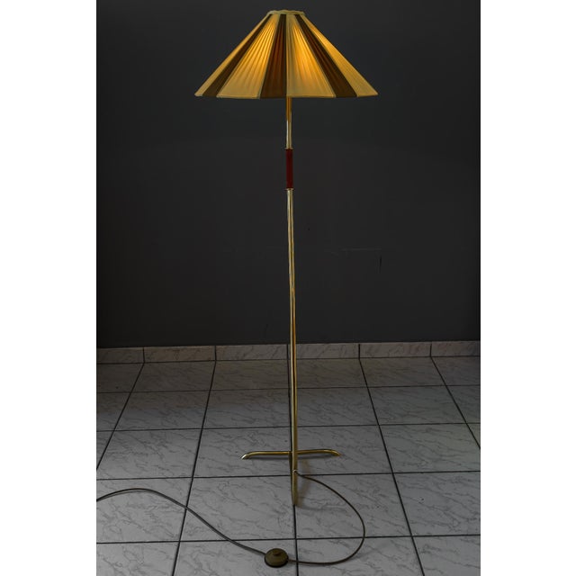Floor Lamp with Original Fabric Shade by Rupert Nikoll, Vienna, 1950s For Sale - Image 11 of 18