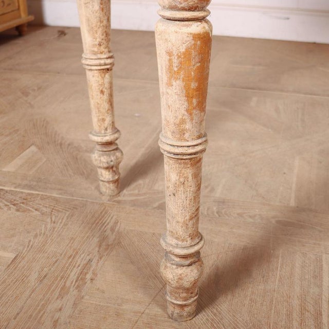 Wood Large Italian Painted Console Table For Sale - Image 7 of 9