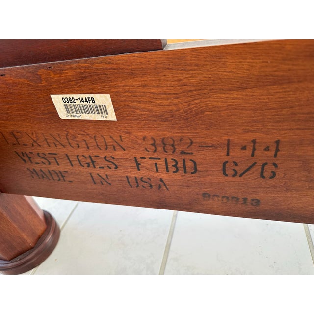 Wood 1980s Lexington King Bed Designer Amazing For Sale - Image 7 of 11
