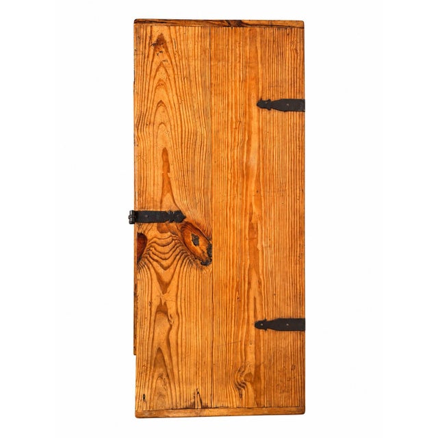 Late 20th Century Spanish Colonial Style Wood Trunk With Ornate Iron Hardware For Sale - Image 5 of 12