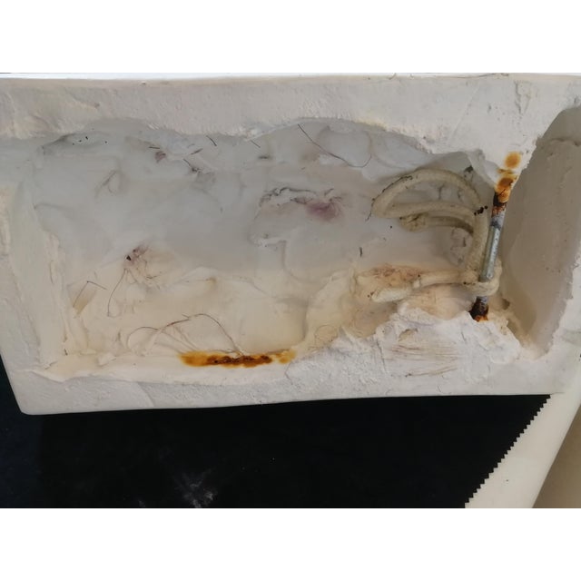 Plaster Nose with Wall Shelf, Italy, 1990s For Sale - Image 9 of 11