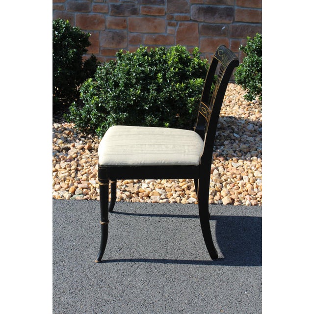 1940s 1940s Union National Chinoiserie Dining Room Chairs—Set of Three For Sale - Image 5 of 18