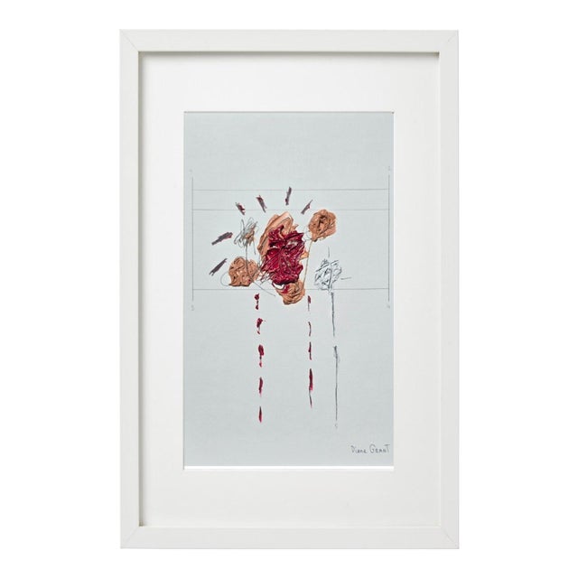 Organic Modern Original Flower Painting by Diane Grant Oil and pencil on high-quality 'Hahnemühle' Canvas Grain Fine Art...