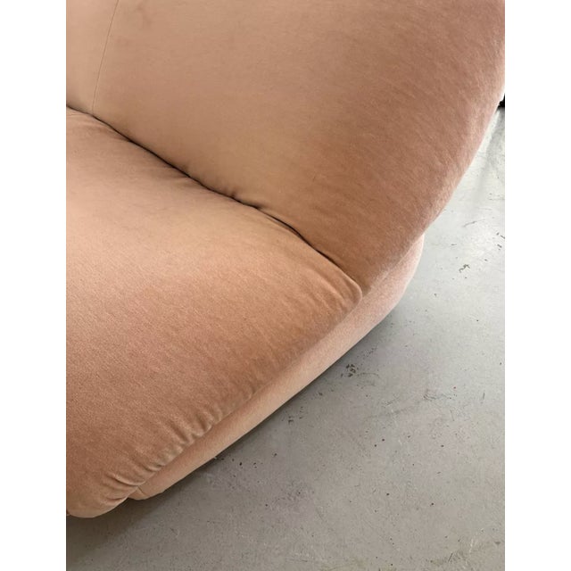 Textile Sofa and Ottoman from Steiner, 1980, Set of 2 For Sale - Image 7 of 8