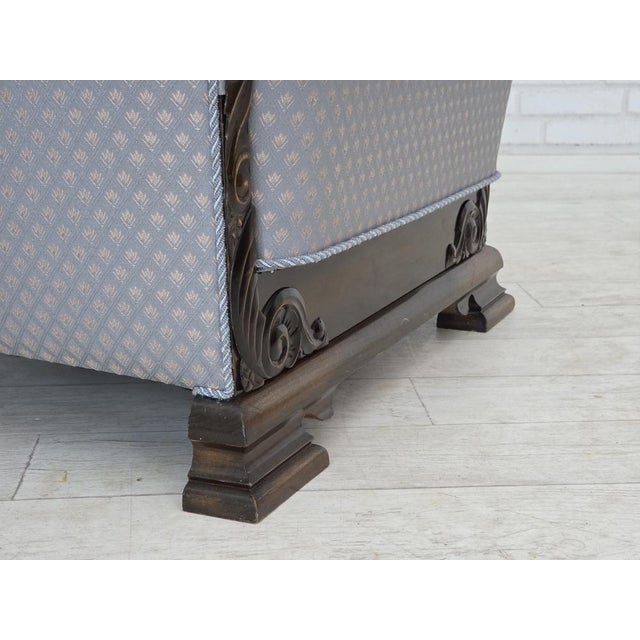 1950s Danish Armchair in Fabric and Oak, 1950s For Sale - Image 5 of 18