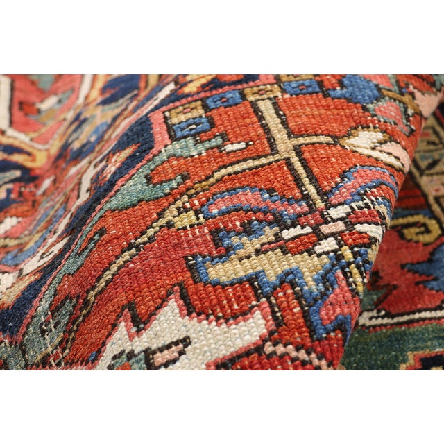 Late 19th Century Persian Heriz Rug, 08'07 X 11'00. For Sale In Dallas - Image 6 of 10