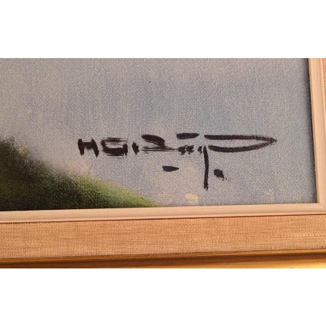 Knud Horup, Modernist Beach Landscape, 20th Century, Oil on Canvas For Sale - Image 4 of 6