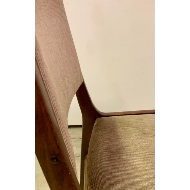 Wood Set of Six Dining Room Chairs Made in Dark Wood by Faarstrup From 1960s For Sale - Image 7 of 11