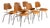 Set of Six Mid-Century Eames DCM Dining Chairs by Herman Miller For Sale