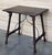 Baroque 19th Spanish Side Table with Cared Turned Legs and Iron Stretcher For Sale - Image 3 of 18