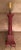 Hand-Painted Red Wooden Chinoiserie Lamp For Sale - Image 10 of 13
