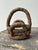Metal Vintage Folk Art Bottle Cap Sculptural Basket, Circa 1930s-40s For Sale - Image 7 of 15