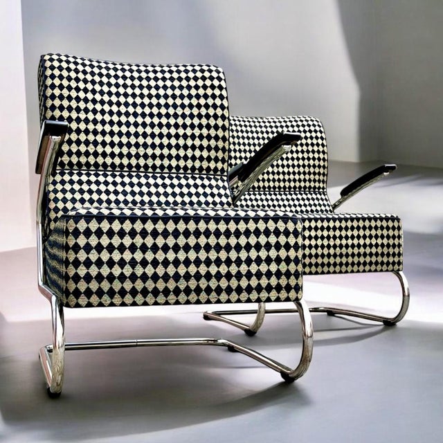 Modern Bauhaus Tubular Steel Model RS8049 Cantilever Club Chairs from Mauser Werke Waldeck, Germany, 1935, Set of 2 For Sale - Image 5 of 18