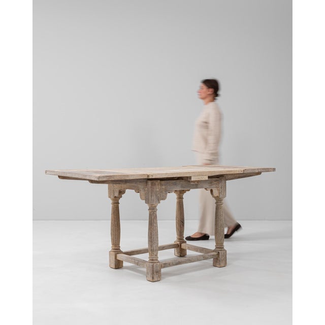 20th Century French Oak Folding Table For Sale - Image 4 of 18