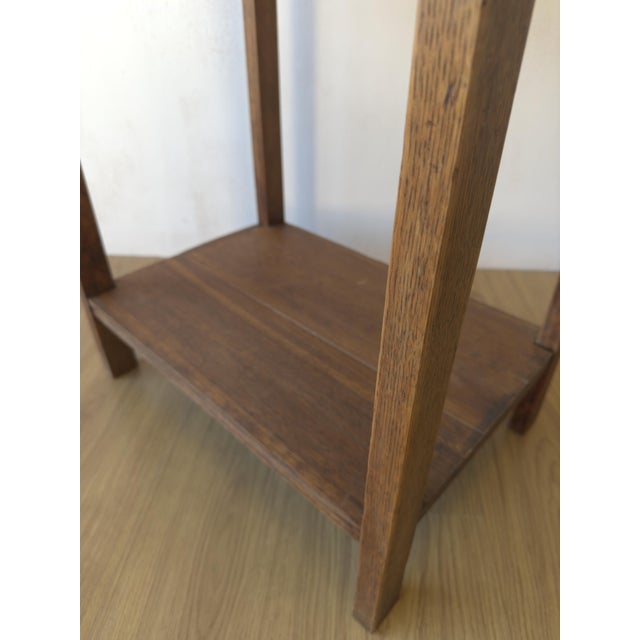 Oak Side Table, 1950s For Sale - Image 10 of 15