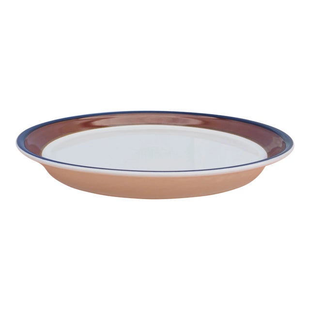 1970s Round Ceramic Stoneware Platter by Mikasa For Sale