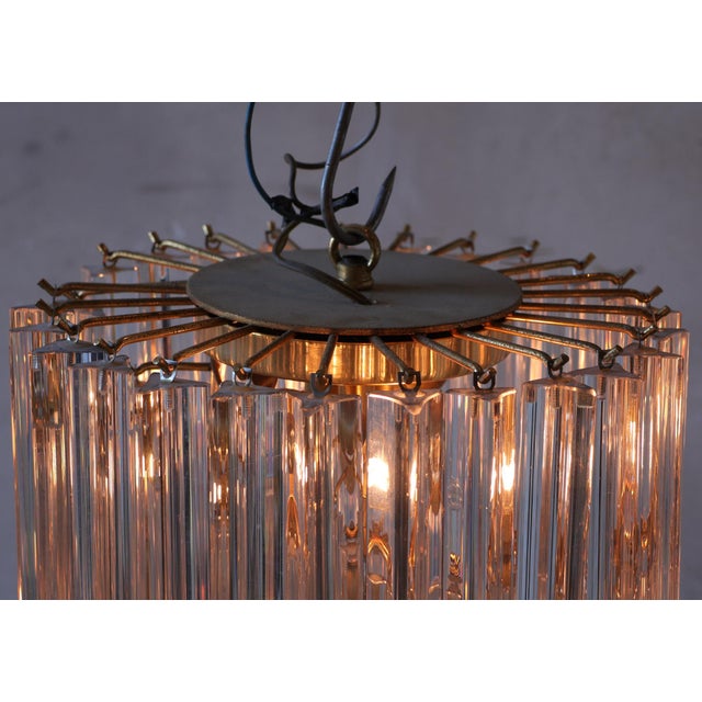 Vintage Murano Glass Chandeliers, 1970s, Set of 2 For Sale - Image 8 of 11