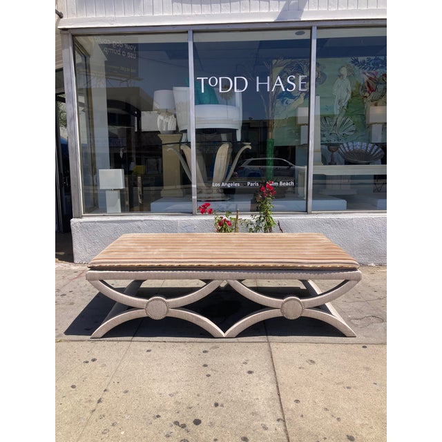 Neoclassical Backless Daybed Fully Upholstered- 2 For Sale - Image 4 of 12