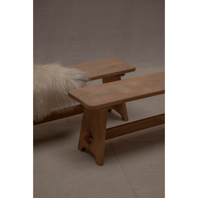 Vintage Brutalist Benches, 1960s, Set of 2 For Sale - Image 9 of 13