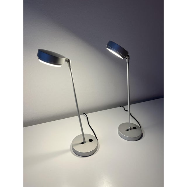 This pair of Kaio Fluo table lamps, designed by Ernesto Gismondi—founder of Artemide and one of Italy’s most influential...