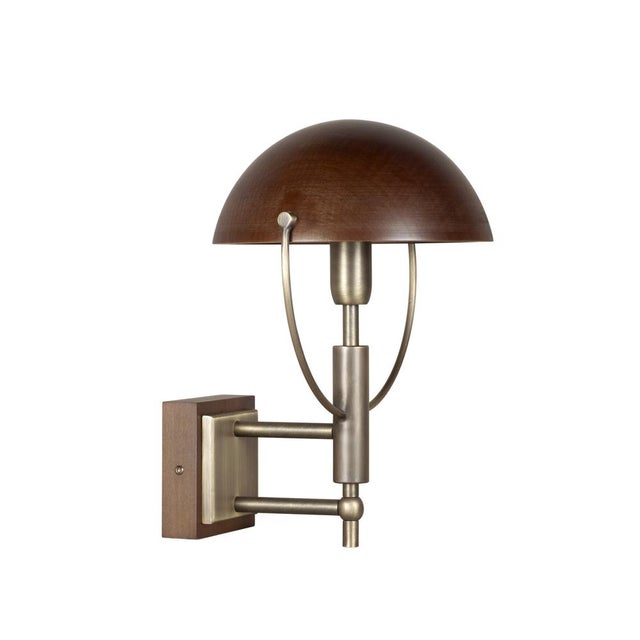 Brown Faraday Wall Lamp by Wood Tailors Club For Sale - Image 8 of 17