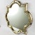 Beautiful handmade Venetian oval / square mirror from Italy, Florence 1970s. The frame has cut glass panes across the...