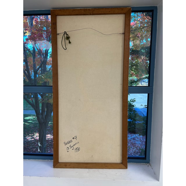 1970s 1970s "Susan #7" Surrealist Figurative Female Painting For Sale - Image 5 of 10