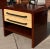 Art Deco 1940s Vintage Italian Art Deco Mahogany Nightstand Commode For Sale - Image 3 of 7