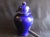 Circa 1970's Kutani Ware Cobalt Blue Peacock Ginger Jar Hand Painted Made in Japan For Sale - Image 4 of 8
