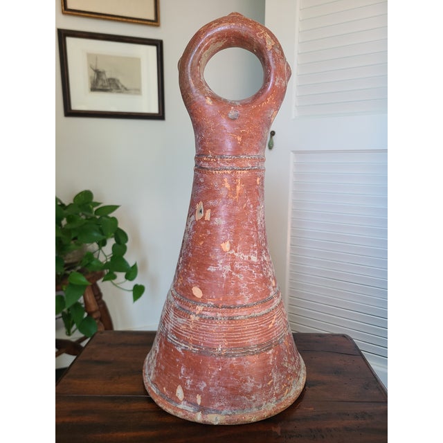 African Early 20th Century Primitive African Terracotta Bedpost For Sale - Image 3 of 14