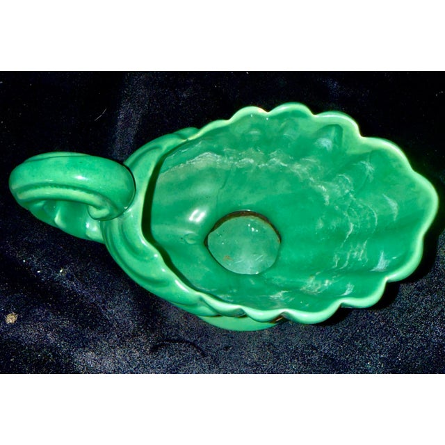 Mid 20th Century Mid 20th Century Green Cornucopia Planter For Sale - Image 5 of 9