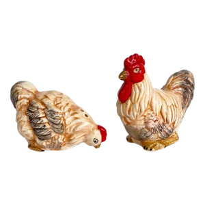 1980s Porcelain Salt and Pepper Shakers- a Pair