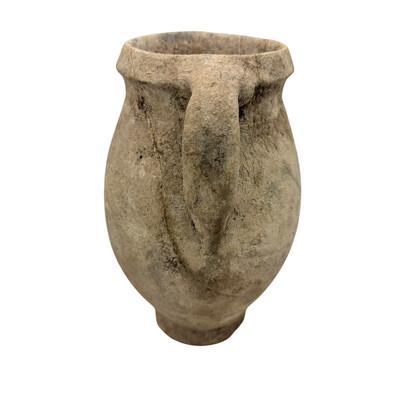 This small antique Moroccan terracotta vessel is handmade with a rustic, earthy charm. Crafted from natural clay, each...
