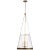 Marie Flanigan for Visual Comfort Signature Reese 20" Pendant in Soft Brass with Clear Restoration Glass For Sale