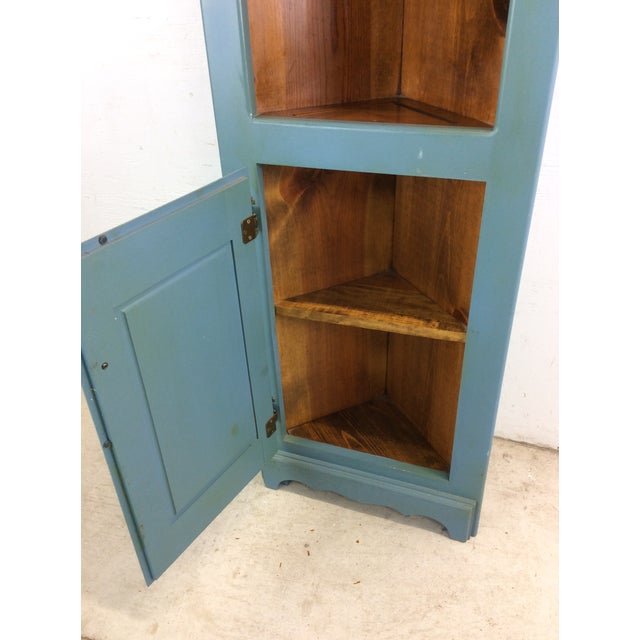 Antique American Corner Cabinet With Shelving and Cabinet Storage For Sale In Portland, ME - Image 6 of 12