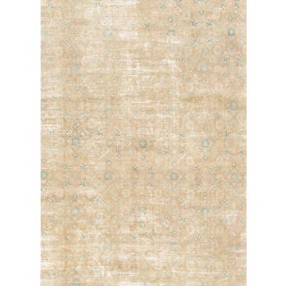 Mid-20th Century Vintage Distressed Wool Rug For Sale