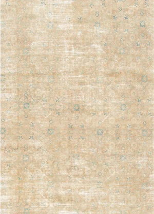 Mid-20th Century Vintage Distressed Wool Rug