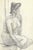 Drawing of a female nude by a Japanese artist. Some pages are signed by the artist Shirosu and dated, this one is...