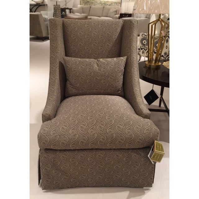 Baker High Back Lounge Chair Showroom Sample Chairish