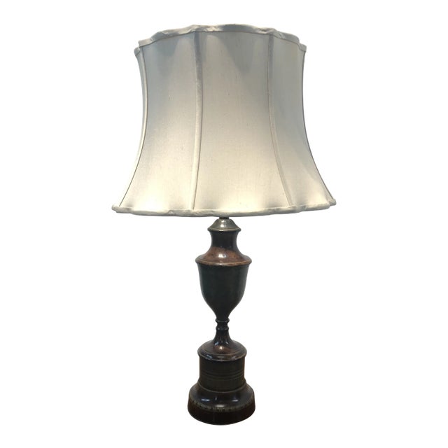 Vintage 1970s Bradburn Table Lamp with Shade For Sale