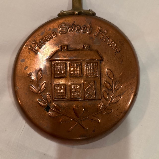 1960s Copper Home Sweet Home Decor Pan For Sale In Palm Springs - Image 6 of 9