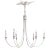 Eric Cohler for Visual Comfort Signature Venetian Medium Chandelier in Polished Nickel For Sale