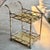 1980s Bespoke Gilt Faux Bamboo Bar Cart Style of Maison Bagues - Newly Painted For Sale - Image 12 of 17