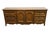 French Provincial Drexel Furniture Cabernet Collection Solid Pecan French Provincial 78" Triple Door Dresser 306-134 For Sale - Image 3 of 15