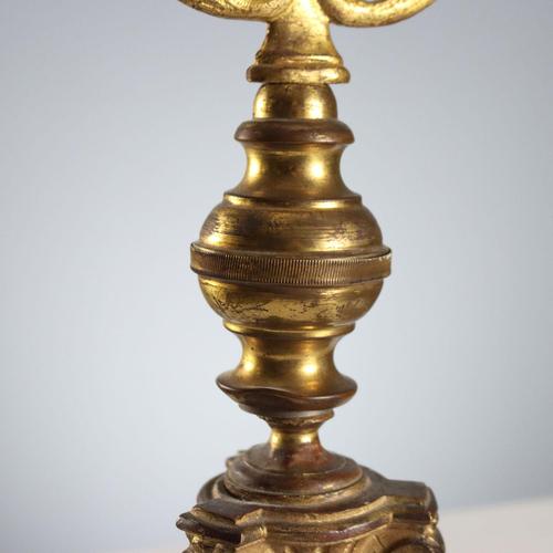 Gilded Bronze Banner Top For Sale - Image 5 of 11