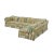 1970s Vintage Henredon 1970's Flowered Sectional Sofa For Sale - Image 5 of 11