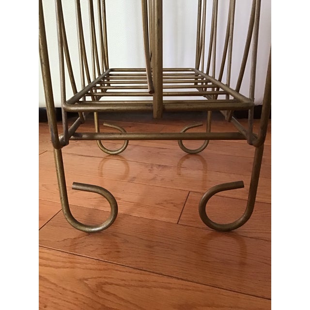 Vintage Magazine Rack Mid-Century For Sale - Image 4 of 6