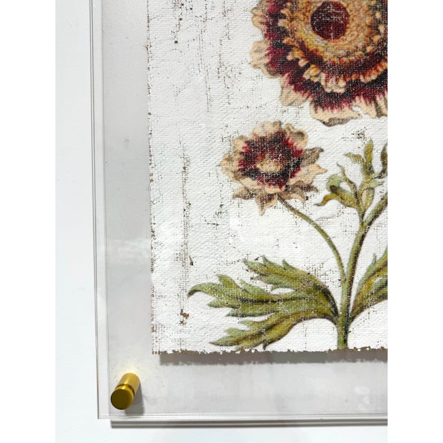 2020s Vintage Sunflower - Hand Textured Vintage Sunflower For Sale - Image 5 of 6