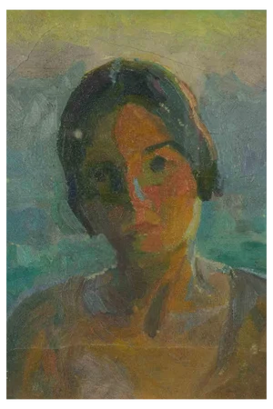 Roberto Melli, Feminine Figure, Oil Painting, 1930s