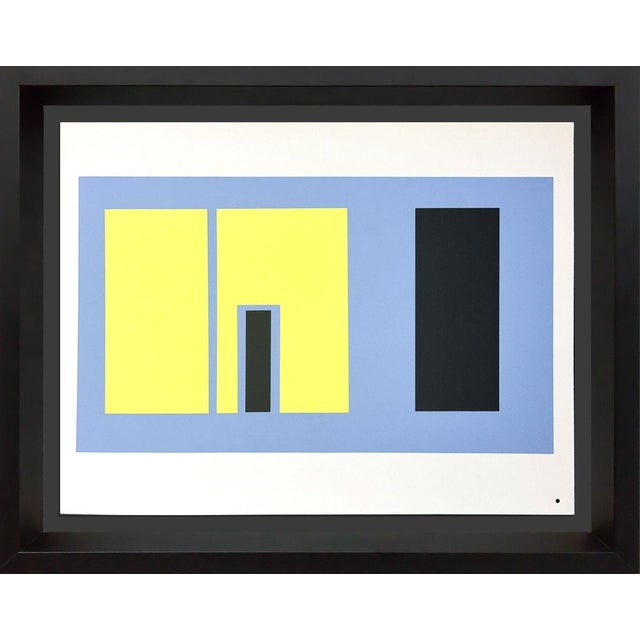 Paper 4 Josef Albers Original Silkscreen (4pc Set) Limited Ed. W/ Framing ~ 1963 For Sale - Image 7 of 8